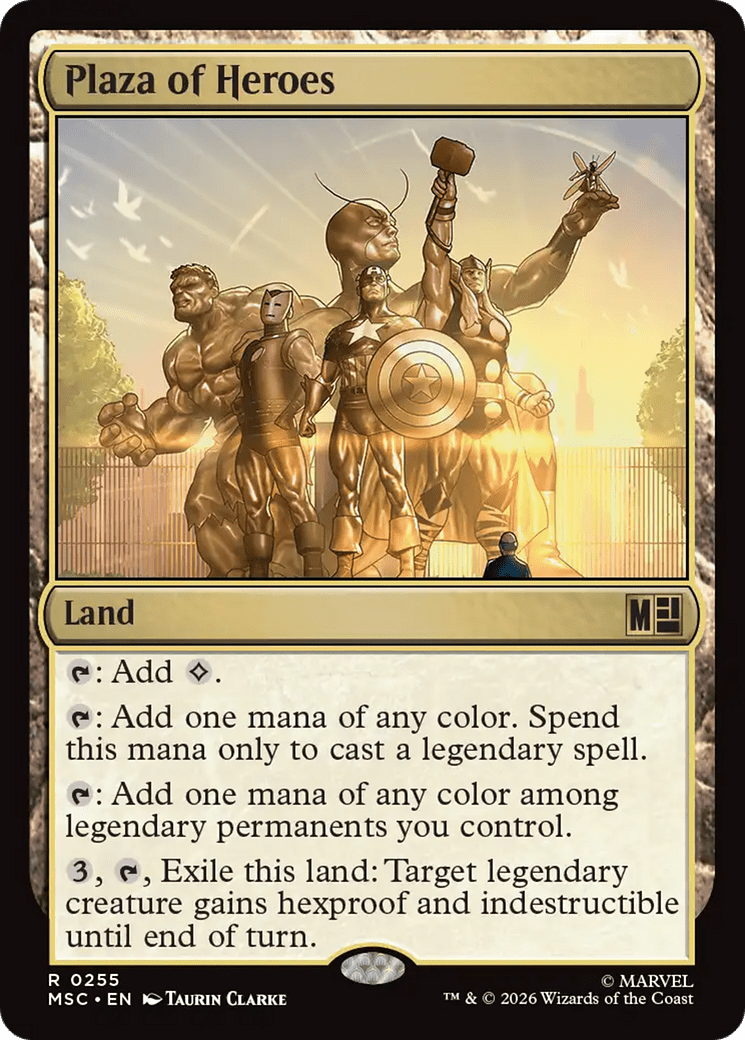 Plaza of Heroes [Marvel Super Heroes Commander] MTG Single Magic: The Gathering  | Multizone: Comics And Games