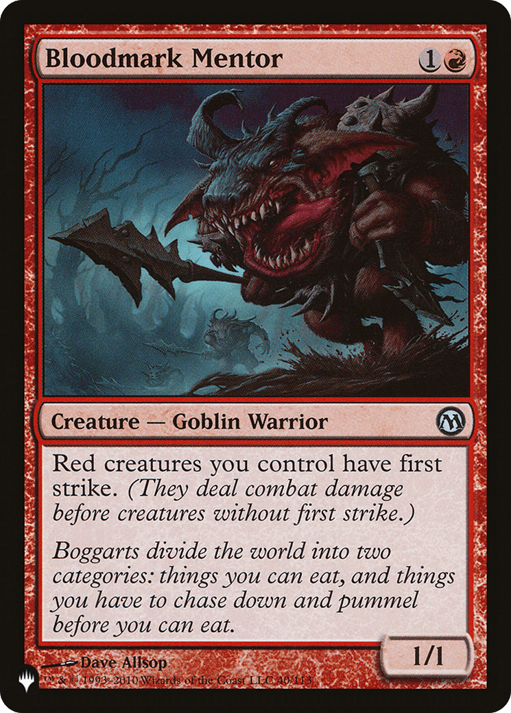 Bloodmark Mentor [The List] MTG Single Magic: The Gathering  | Multizone: Comics And Games