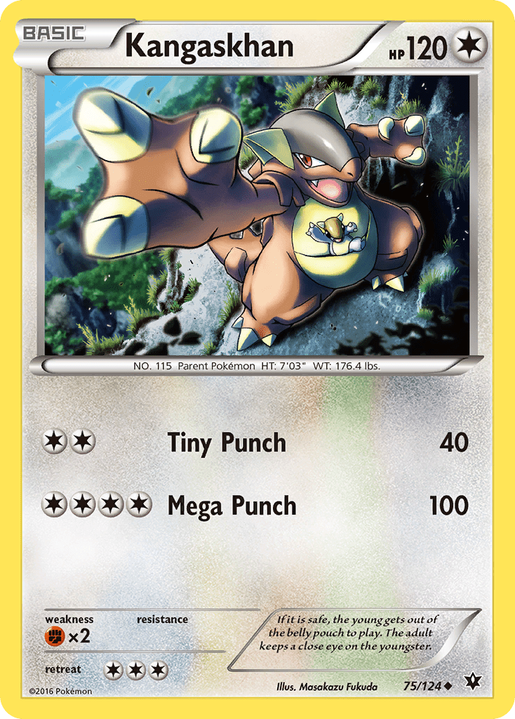 Kangaskhan (75/124) [XY: Fates Collide] Pokemon Single Pokémon  | Multizone: Comics And Games