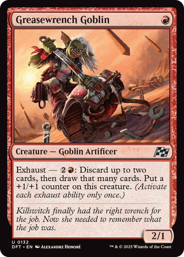 Greasewrench Goblin [Aetherdrift] MTG Single Magic: The Gathering  | Multizone: Comics And Games