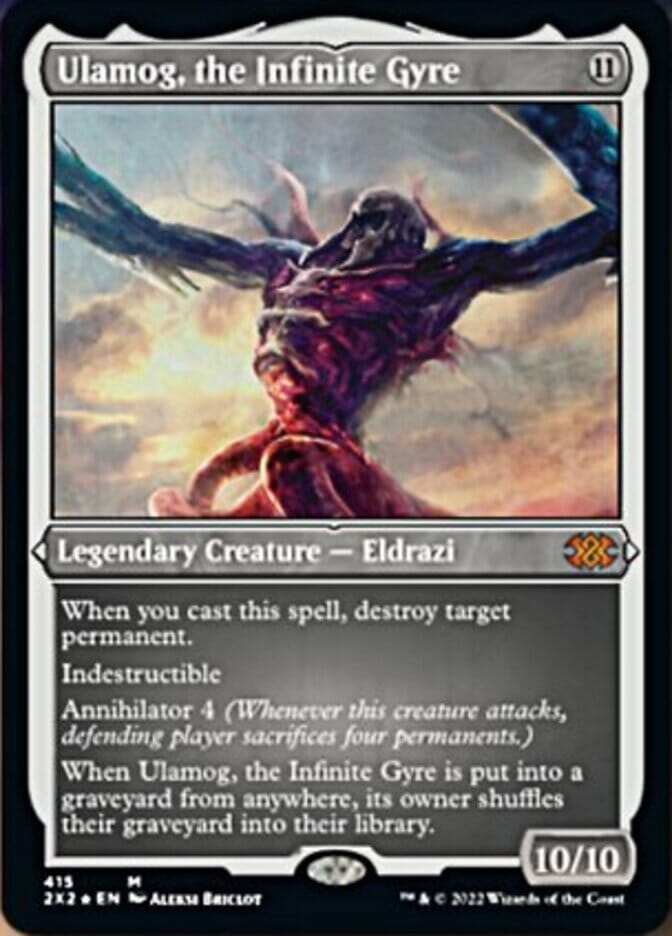 Ulamog, the Infinite Gyre (Foil Etched) [Double Masters 2022] MTG Single Magic: The Gathering  | Multizone: Comics And Games