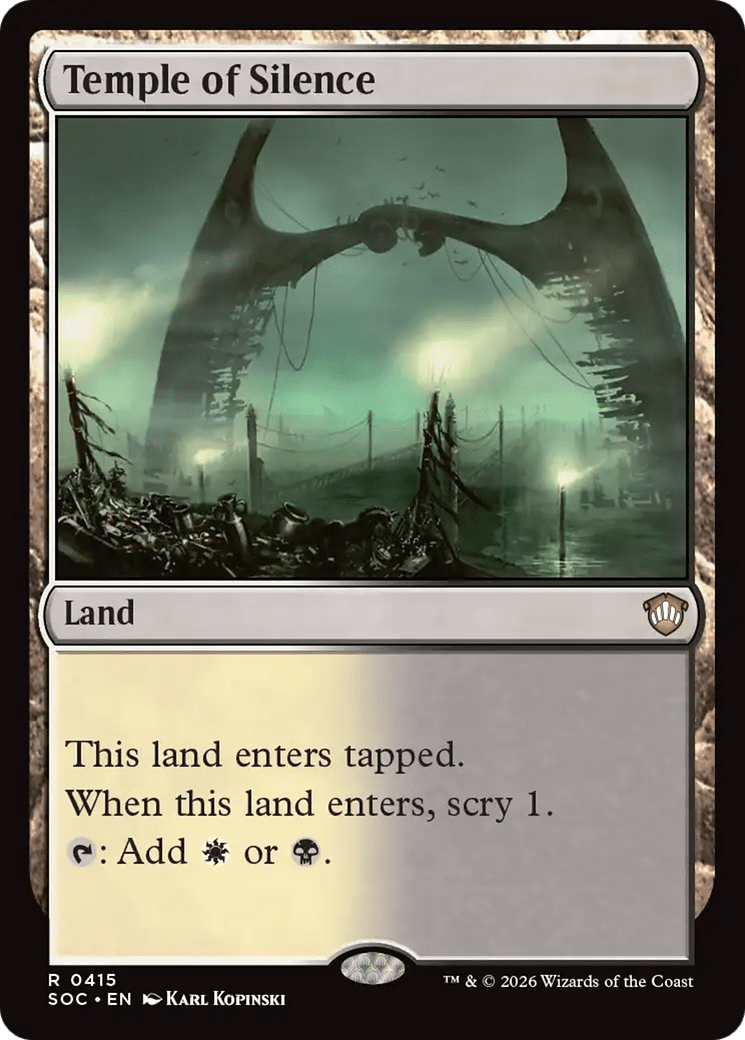 Temple of Silence [Secrets of Strixhaven Commander] MTG Single Magic: The Gathering  | Multizone: Comics And Games