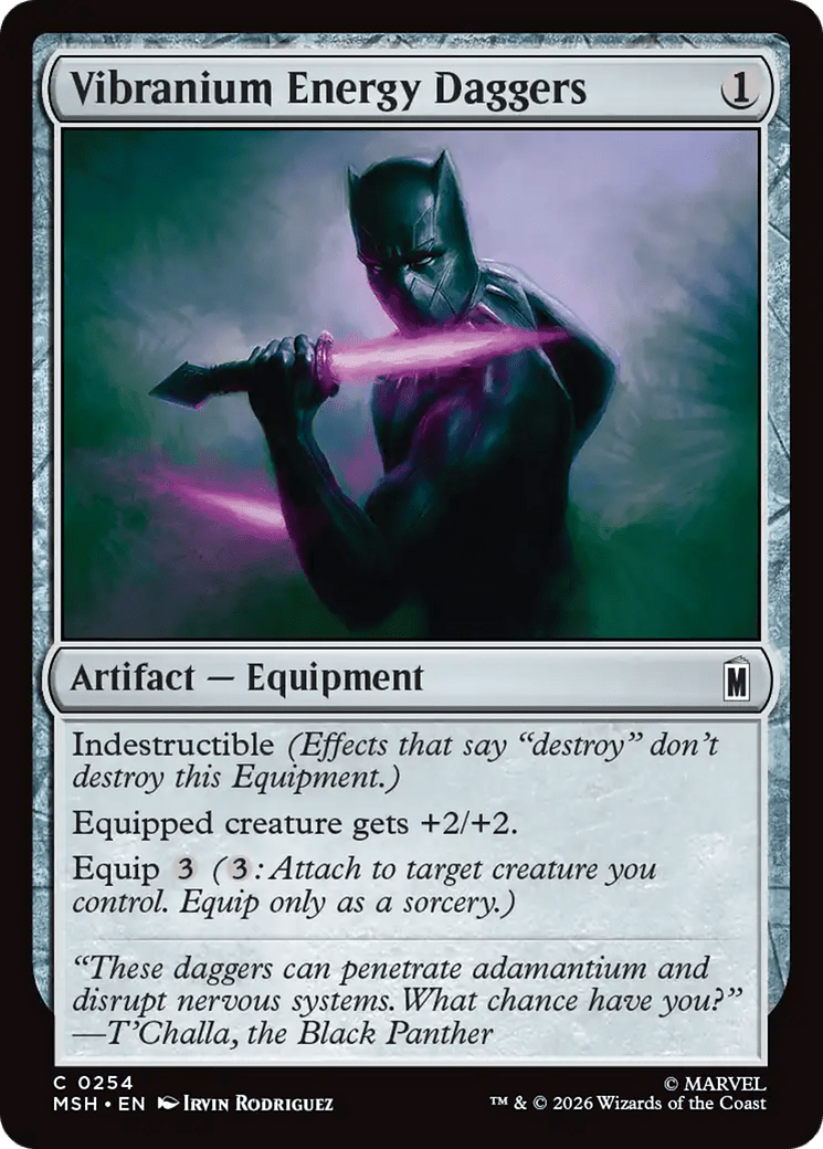 Vibranium Energy Daggers [Marvel Super Heroes] MTG Single Magic: The Gathering  | Multizone: Comics And Games
