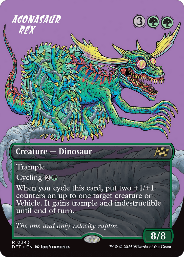Agonasaur Rex (Borderless) [Aetherdrift] MTG Single Magic: The Gathering  | Multizone: Comics And Games