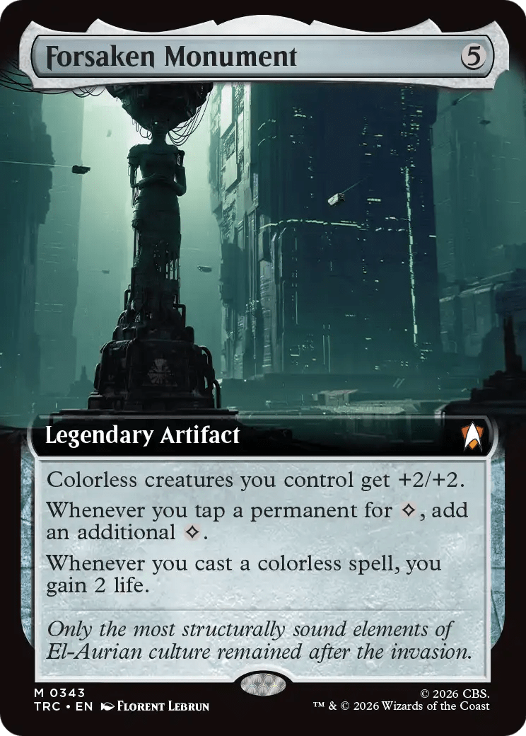 Forsaken Monument (Extended Art) [Star Trek Commander] MTG Single Magic: The Gathering  | Multizone: Comics And Games