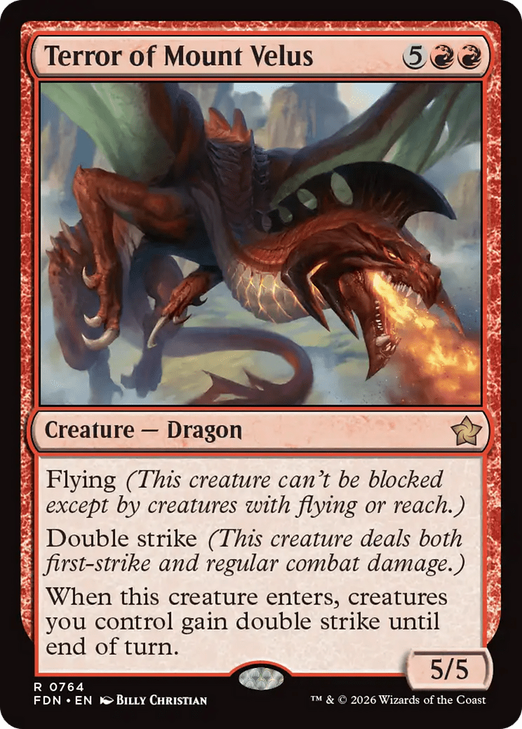 Terror of Mount Velus (0764) [Foundations] MTG Single Magic: The Gathering  | Multizone: Comics And Games