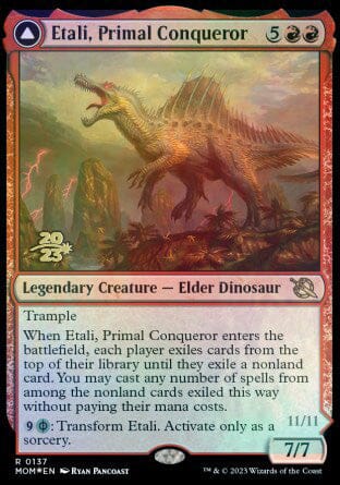 Etali, Primal Conqueror // Etali, Primal Sickness [March of the Machine Prerelease Promos] MTG Single Magic: The Gathering  | Multizone: Comics And Games