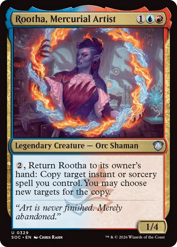 Rootha, Mercurial Artist [Secrets of Strixhaven Commander] MTG Single Magic: The Gathering  | Multizone: Comics And Games
