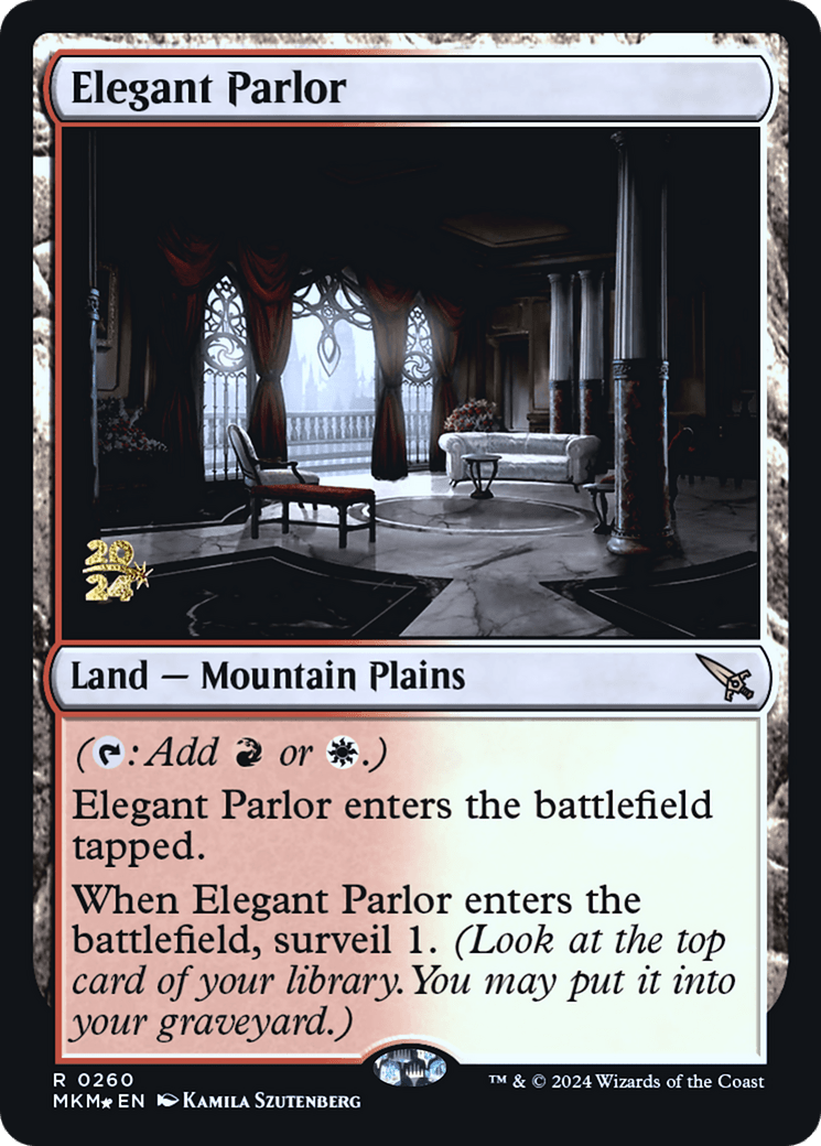 Elegant Parlor [Murders at Karlov Manor Prerelease Promos] MTG Single Magic: The Gathering  | Multizone: Comics And Games