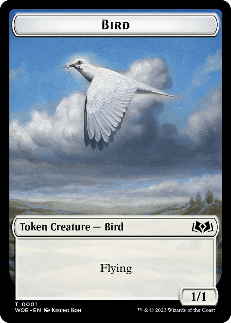 Bird // Food (0012) Double-Sided Token [Wilds of Eldraine Tokens] MTG Single Magic: The Gathering  | Multizone: Comics And Games