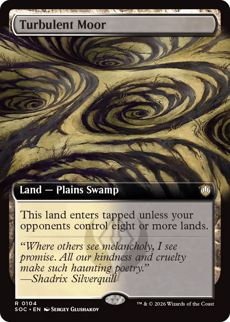 Turbulent Moor (Extended Art) [Secrets of Strixhaven Commander] MTG Single Magic: The Gathering  | Multizone: Comics And Games
