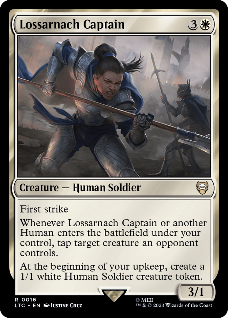 Lossarnach Captain [The Lord of the Rings: Tales of Middle-Earth Commander] MTG Single Magic: The Gathering  | Multizone: Comics And Games