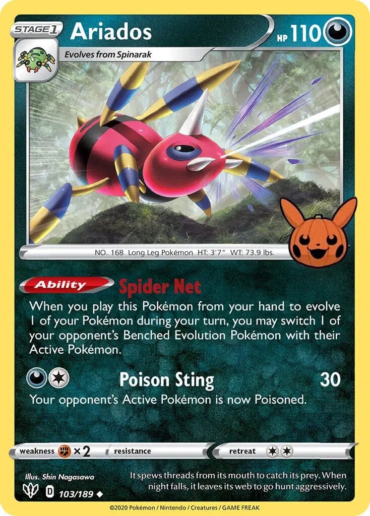 Ariados (103/189) [Trick or Trade] Pokemon Single Pokémon  | Multizone: Comics And Games