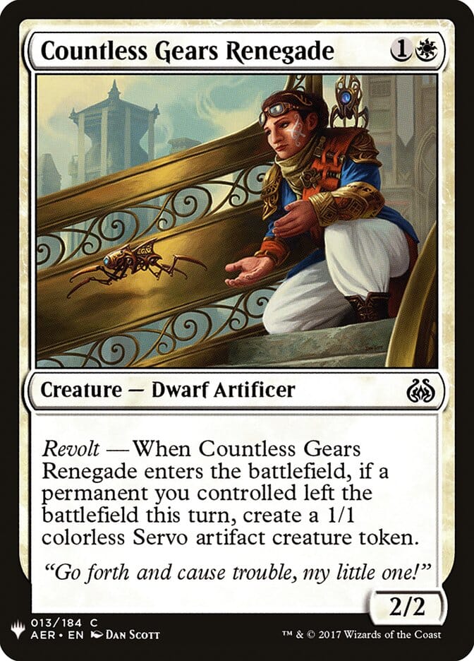 Countless Gears Renegade [Mystery Booster] MTG Single Magic: The Gathering  | Multizone: Comics And Games