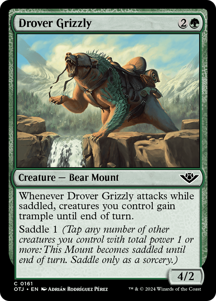 Drover Grizzly [Outlaws of Thunder Junction] MTG Single Magic: The Gathering  | Multizone: Comics And Games