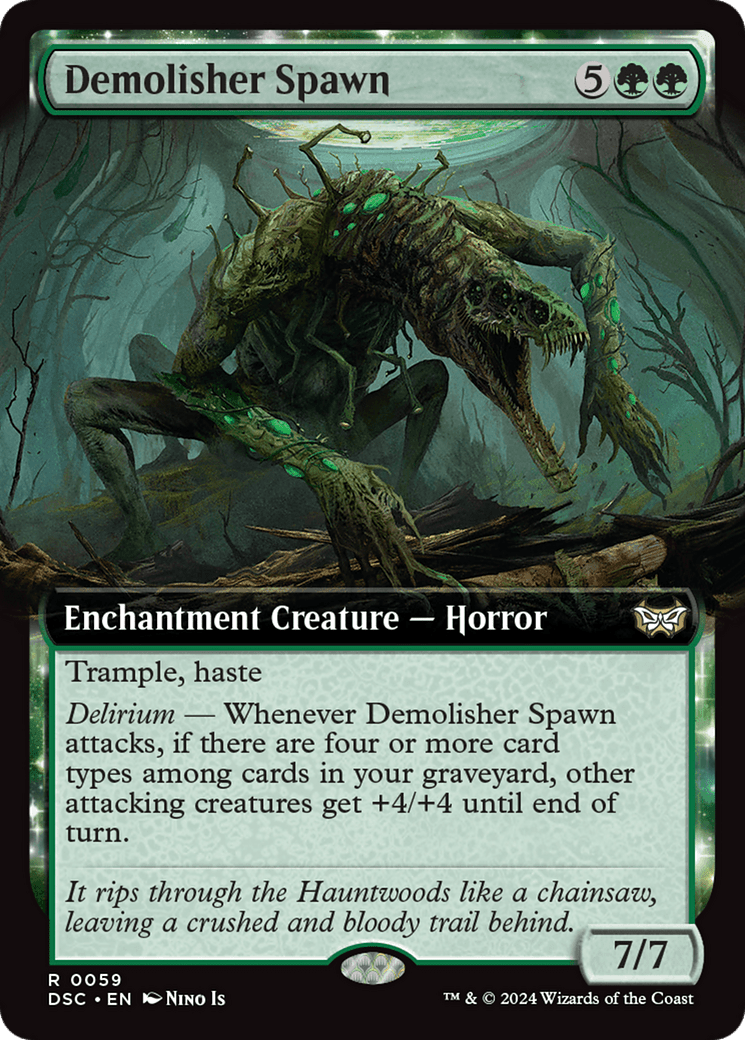 Demolisher Spawn (Extended Art) [Duskmourn: House of Horror Commander] MTG Single Magic: The Gathering  | Multizone: Comics And Games