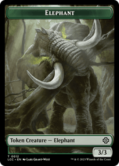 Elephant // Dinosaur (0010) Double-Sided Token [The Lost Caverns of Ixalan Commander Tokens] MTG Single Magic: The Gathering  | Multizone: Comics And Games