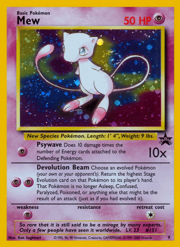 Mew (9) [Wizards of the Coast: Black Star Promos] Pokemon Single Pokémon  | Multizone: Comics And Games