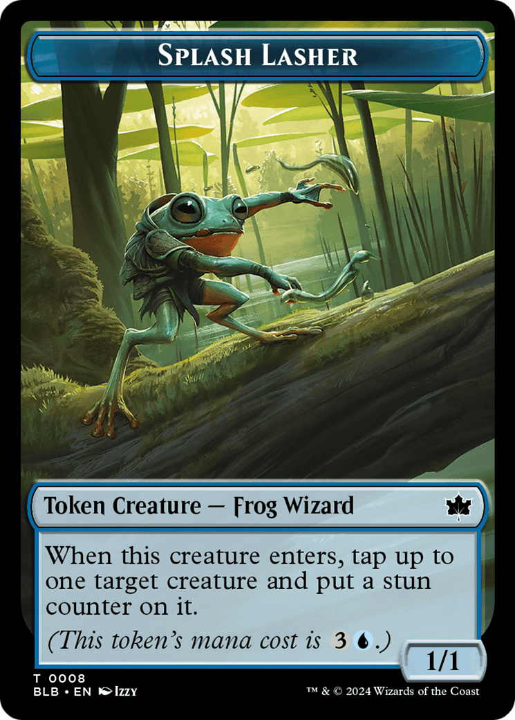 Rat // Splash Lasher Double-Sided Token [Bloomburrow Tokens] MTG Single Magic: The Gathering  | Multizone: Comics And Games