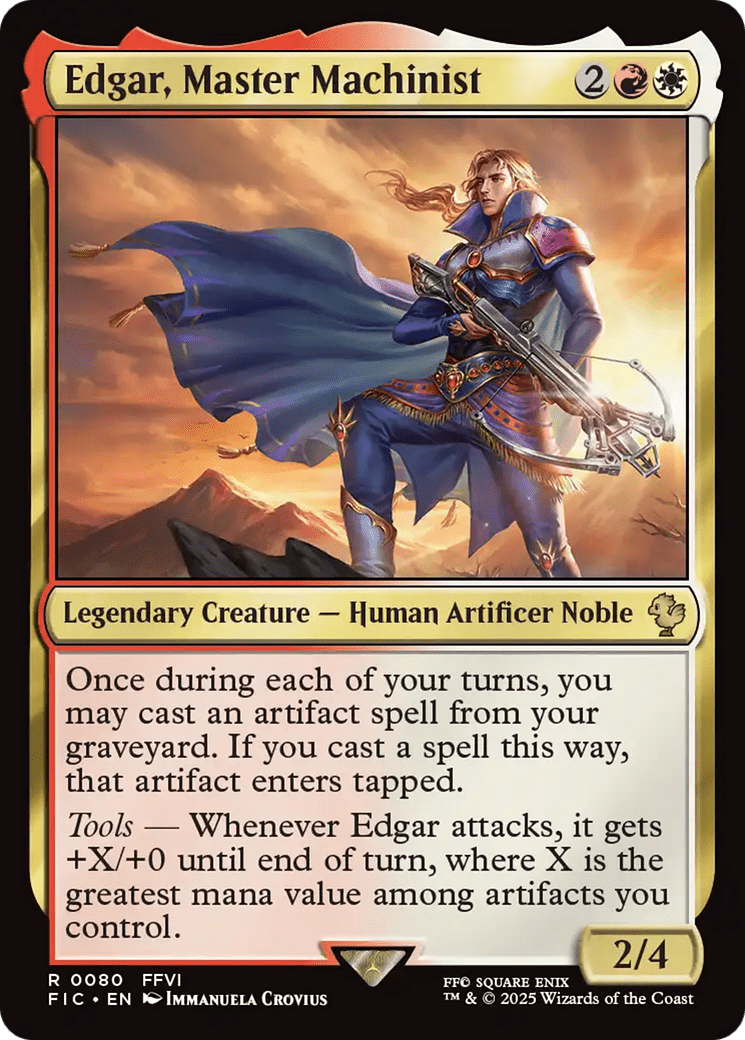 Edgar, Master Machinist [FINAL FANTASY Commander] MTG Single Magic: The Gathering  | Multizone: Comics And Games