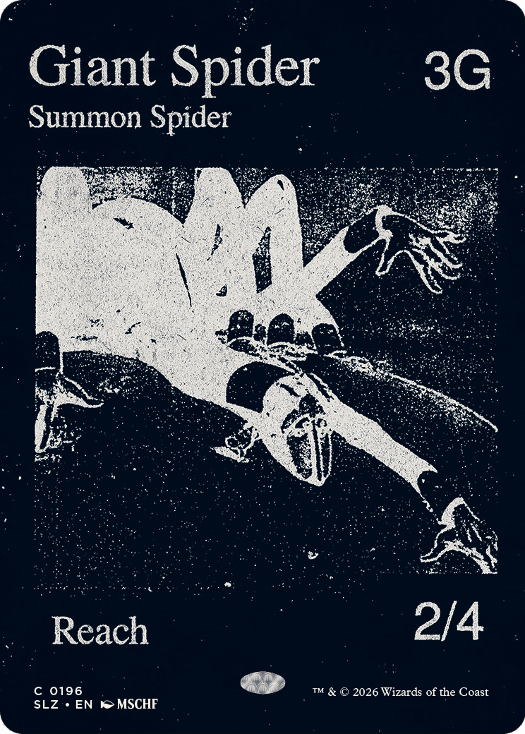 Giant Spider (0196) [Secret Lair x MSCHF: The Zeta Set] MTG Single Magic: The Gathering  | Multizone: Comics And Games