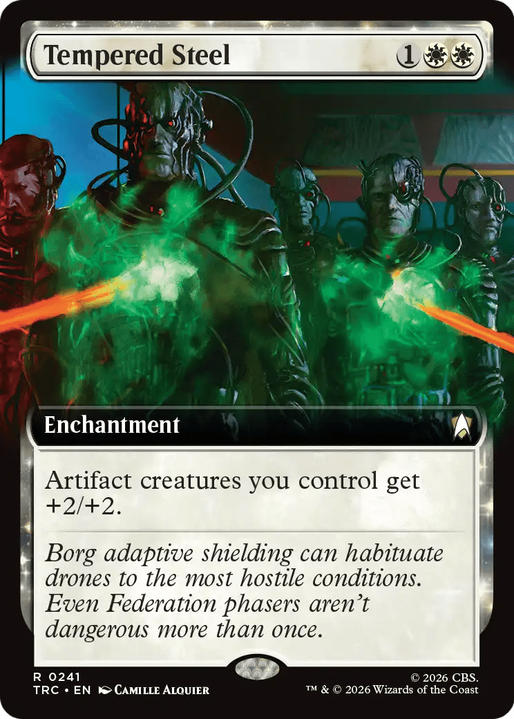 Tempered Steel (Extended Art) [Star Trek Commander] MTG Single Magic: The Gathering  | Multizone: Comics And Games