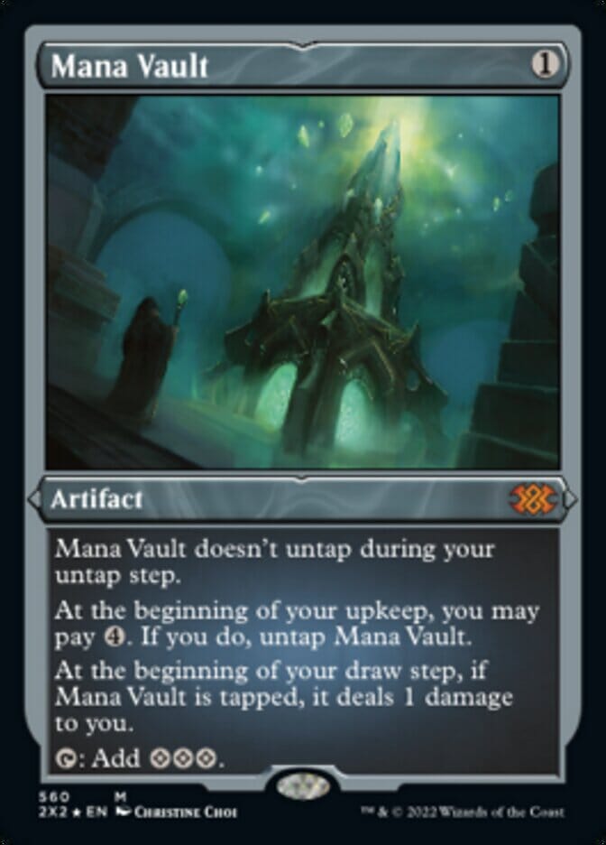 Mana Vault (Foil Etched) [Double Masters 2022] MTG Single Magic: The Gathering  | Multizone: Comics And Games