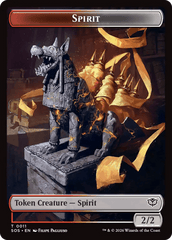 Fractal (0005) // Spirit (0011) Double-Sided Token [Secrets of Strixhaven Tokens] MTG Single Magic: The Gathering  | Multizone: Comics And Games