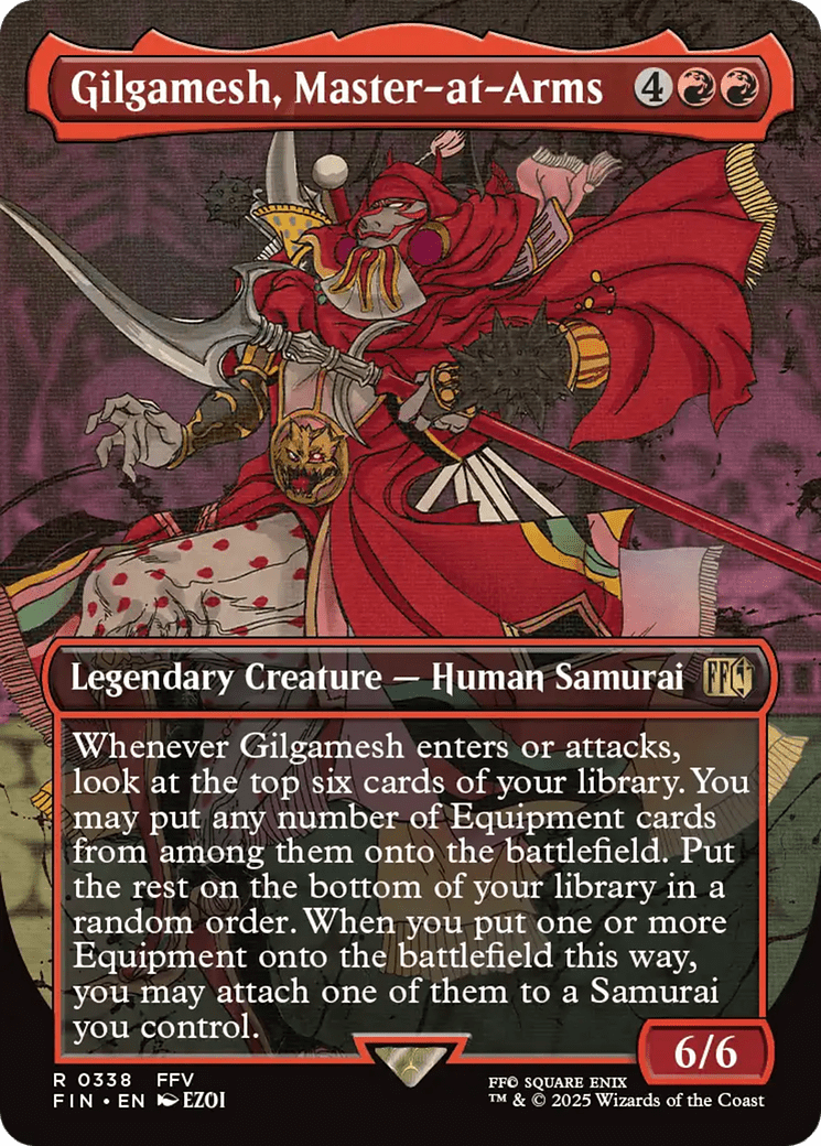 Gilgamesh, Master-at-Arms (Borderless) [FINAL FANTASY] MTG Single Magic: The Gathering  | Multizone: Comics And Games