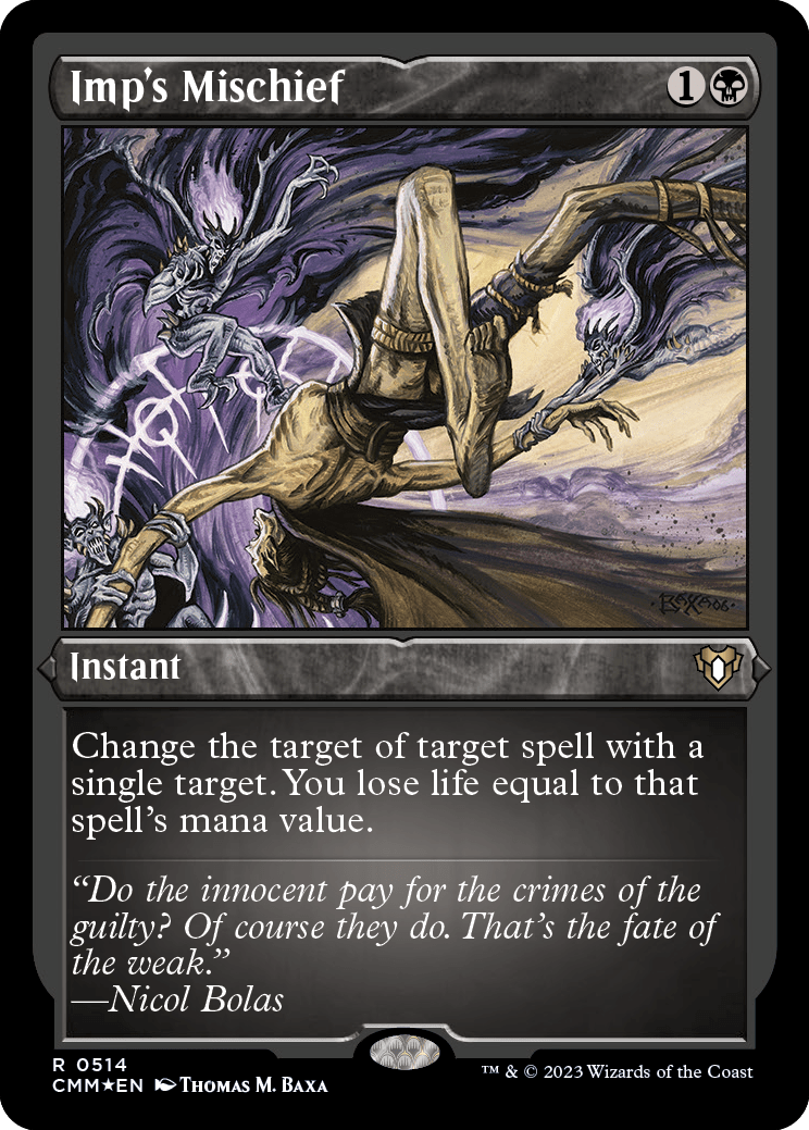 Imp's Mischief (Foil Etched) [Commander Masters] MTG Single Magic: The Gathering  | Multizone: Comics And Games