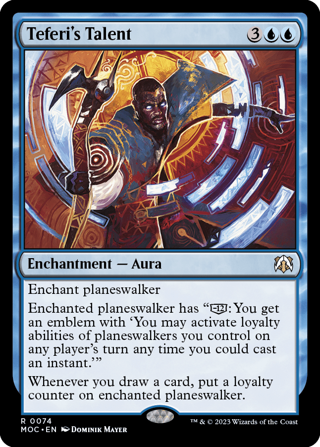 Teferi's Talent [March of the Machine Commander] MTG Single Magic: The Gathering  | Multizone: Comics And Games