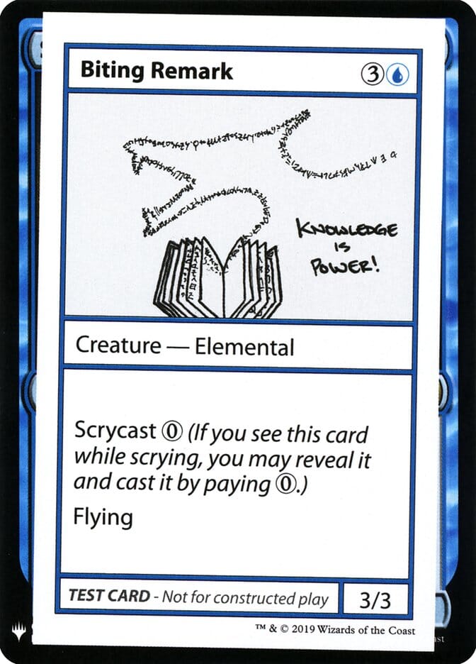 Biting Remark [Mystery Booster Playtest Cards] MTG Single Magic: The Gathering  | Multizone: Comics And Games
