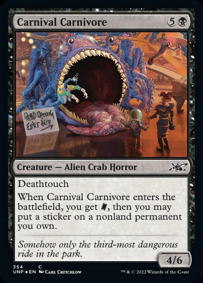 Carnival Carnivore (Galaxy Foil) [Unfinity] MTG Single Magic: The Gathering  | Multizone: Comics And Games