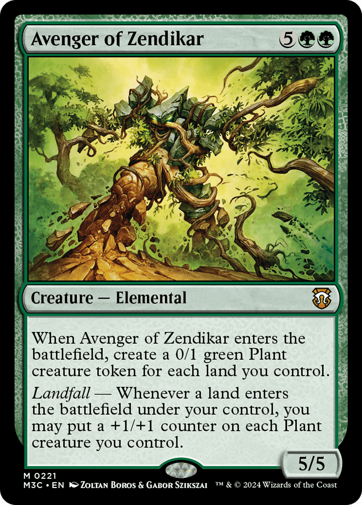 Avenger of Zendikar (Ripple Foil) [Modern Horizons 3 Commander] MTG Single Magic: The Gathering  | Multizone: Comics And Games