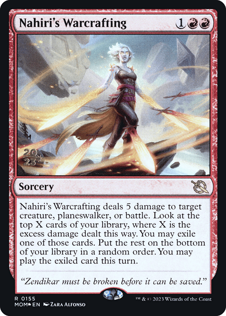 Nahiri's Warcrafting [March of the Machine Prerelease Promos] MTG Single Magic: The Gathering  | Multizone: Comics And Games