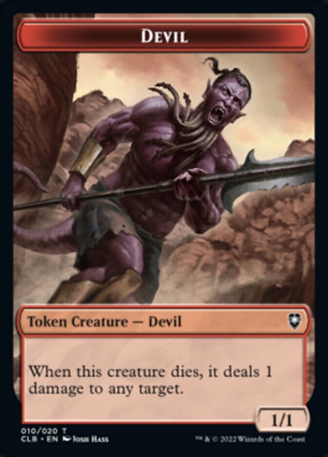 Devil Token [Commander Legends: Battle for Baldur's Gate Tokens] MTG Single Magic: The Gathering  | Multizone: Comics And Games