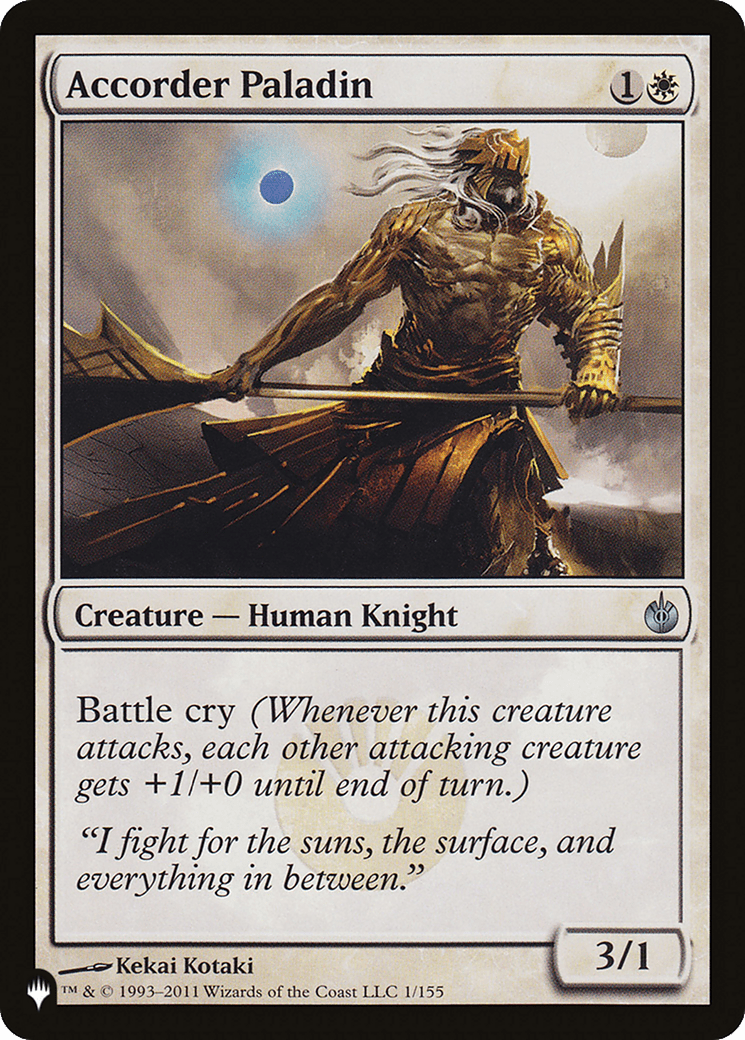 Accorder Paladin [The List] MTG Single Magic: The Gathering  | Multizone: Comics And Games
