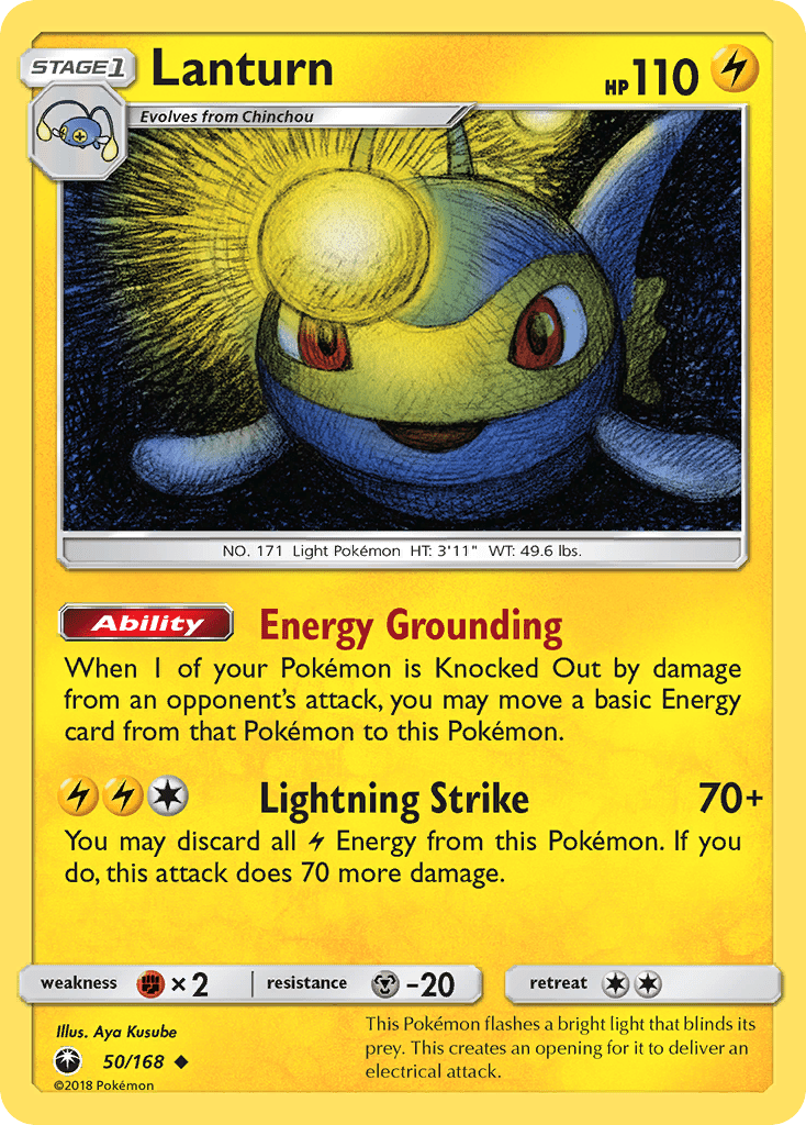 Lanturn (50/168) [Sun & Moon: Celestial Storm] Pokemon Single Pokémon  | Multizone: Comics And Games