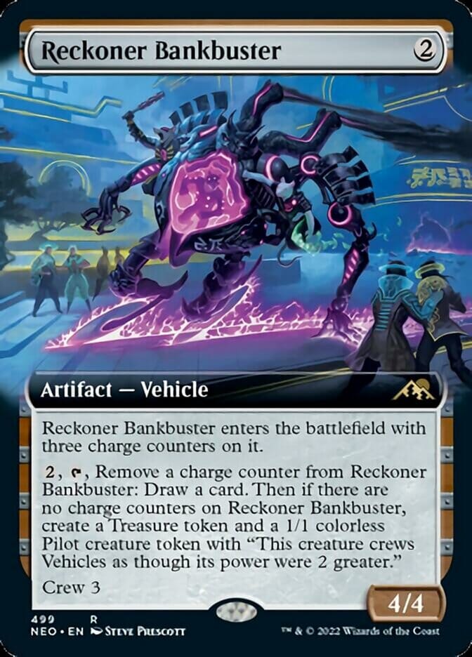 Reckoner Bankbuster (Extended Art) [Kamigawa: Neon Dynasty] MTG Single Magic: The Gathering  | Multizone: Comics And Games