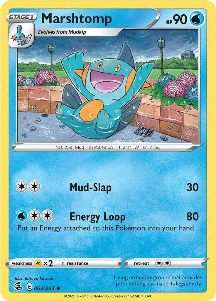 Marshtomp (063/264) [Sword & Shield: Fusion Strike] Pokemon Single Pokémon  | Multizone: Comics And Games