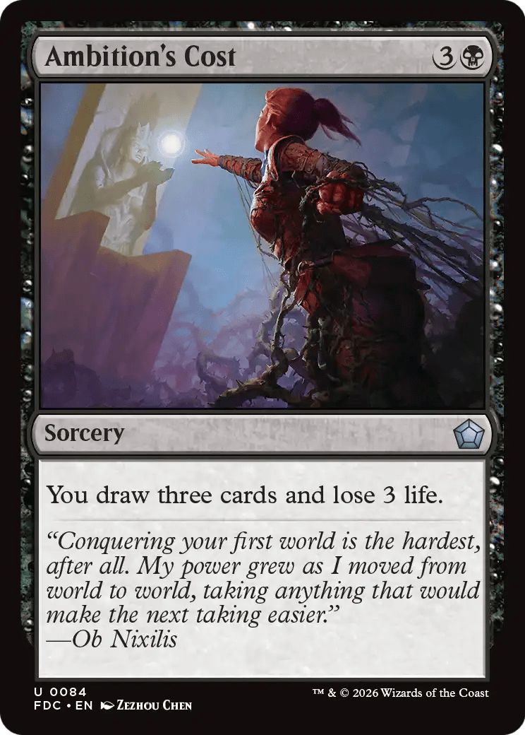 Ambition's Cost [Foundations Commander] MTG Single Magic: The Gathering  | Multizone: Comics And Games