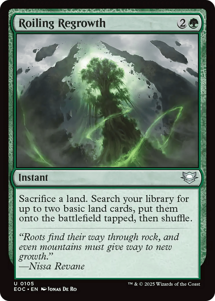 Roiling Regrowth [Edge of Eternities Commander] MTG Single Magic: The Gathering  | Multizone: Comics And Games
