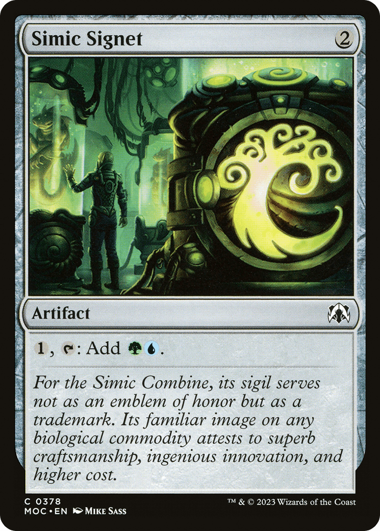 Simic Signet [March of the Machine Commander] MTG Single Magic: The Gathering  | Multizone: Comics And Games