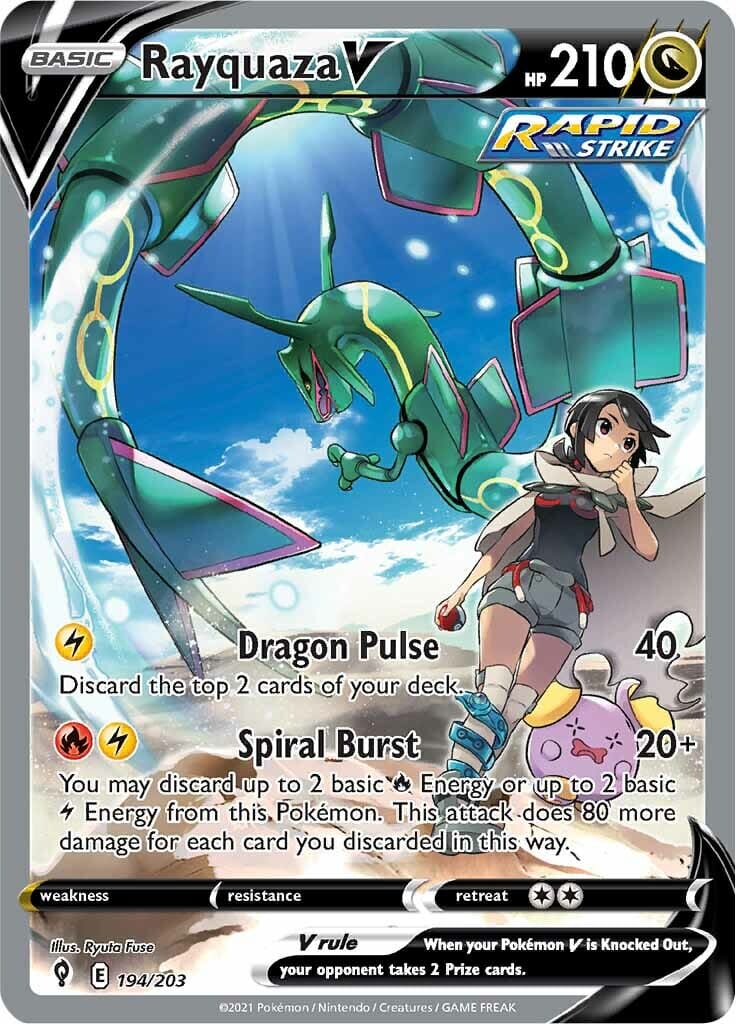 Rayquaza V (194/203) [Sword & Shield: Evolving Skies] Pokemon Single Pokémon  | Multizone: Comics And Games