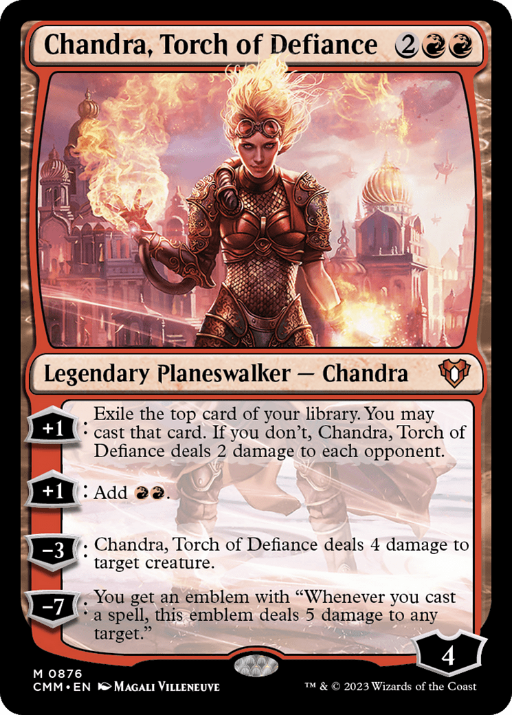 Chandra, Torch of Defiance [Commander Masters] MTG Single Magic: The Gathering  | Multizone: Comics And Games