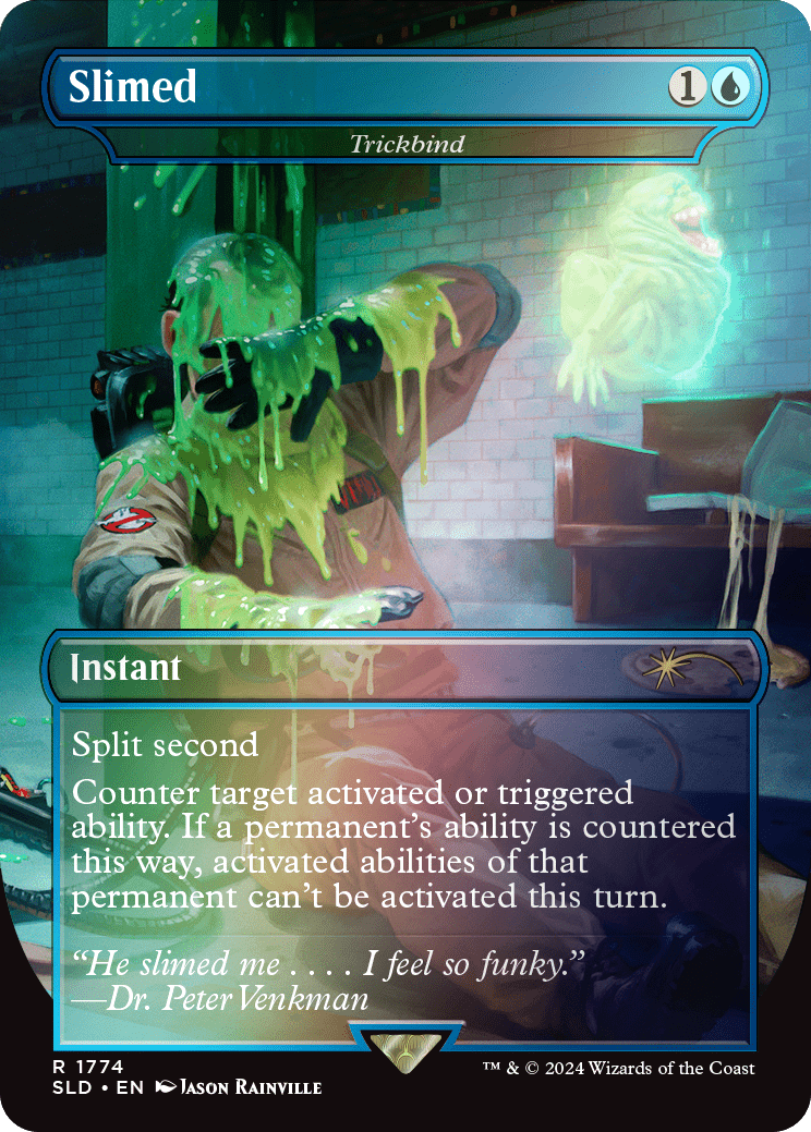 Slimed - Trickbind (Rainbow Foil) [Secret Lair Drop Series] MTG Single Magic: The Gathering  | Multizone: Comics And Games