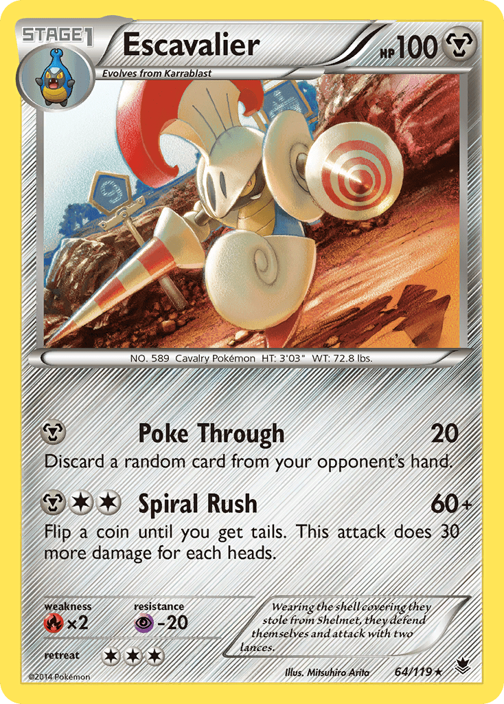 Escavalier (64/119) [XY: Phantom Forces] Pokemon Single Pokémon  | Multizone: Comics And Games