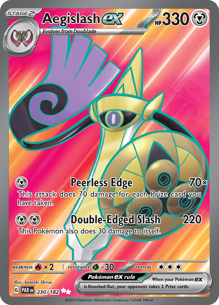 Aegislash ex (230/182) [Scarlet & Violet: Paradox Rift] Pokemon Single Pokémon  | Multizone: Comics And Games
