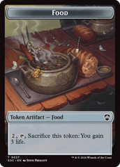 Elemental (0020) // Food Double-Sided Token [Secrets of Strixhaven Commander Tokens] MTG Single Magic: The Gathering  | Multizone: Comics And Games