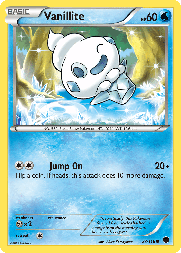Vanillite (27/116) [Black & White: Plasma Freeze] Pokemon Single Pokémon  | Multizone: Comics And Games